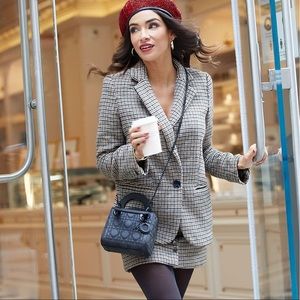 Plaid suit jacket and skirt set! ASTR The Label